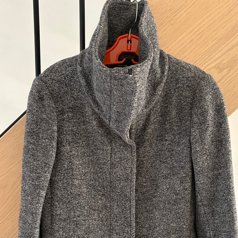 Club Monaco Heather Gray Trench Coat - Picture 3 of 11